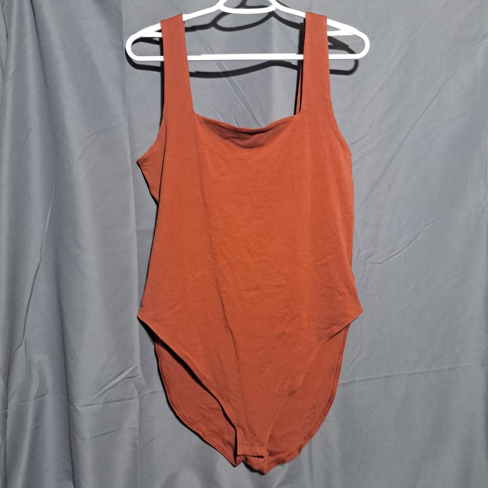 Old Navy‎ XL Square Neck Tank Top Bodysuit Copper Rust